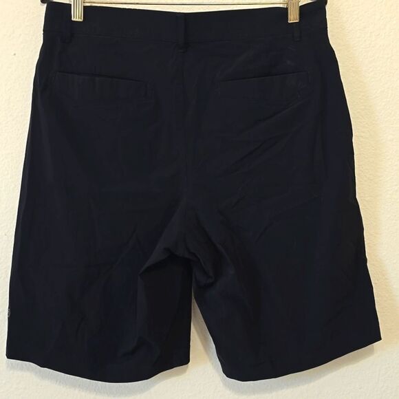 Lululemon Shorts Men 34 Black Chino Relaxed Stretch Flat Front Lightweight - Picture 1 of 7